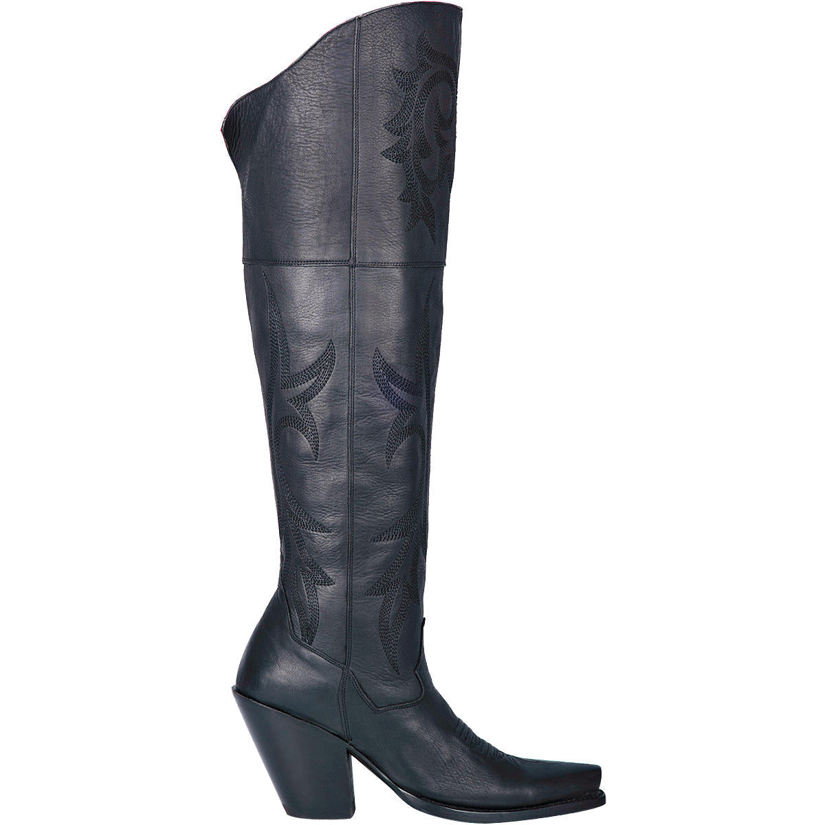 Dan Post Women's Jilted Tall Black Boots with Snip Toe