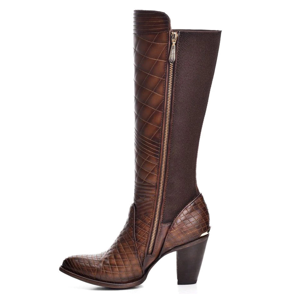 Women's Tall Quilted Round-Toe Boots