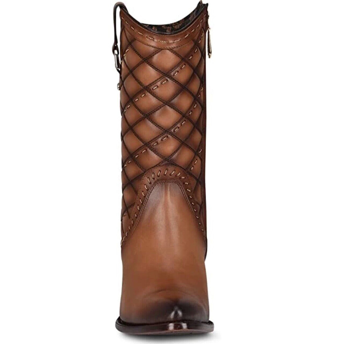Women's Cuadra Woven Mid-Shaft Round-Toe Booties