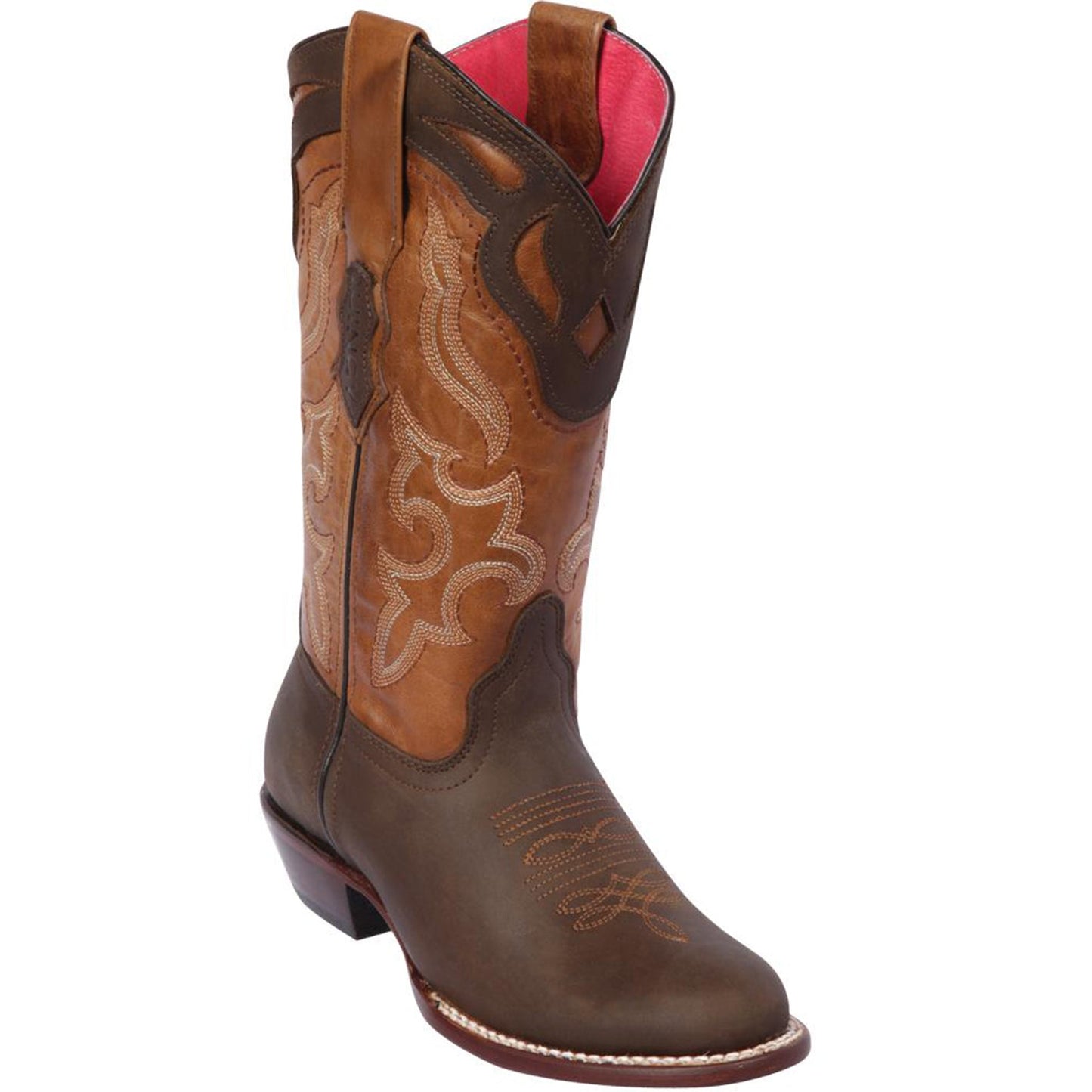 Classic Round-Toe Cowgirl Boots