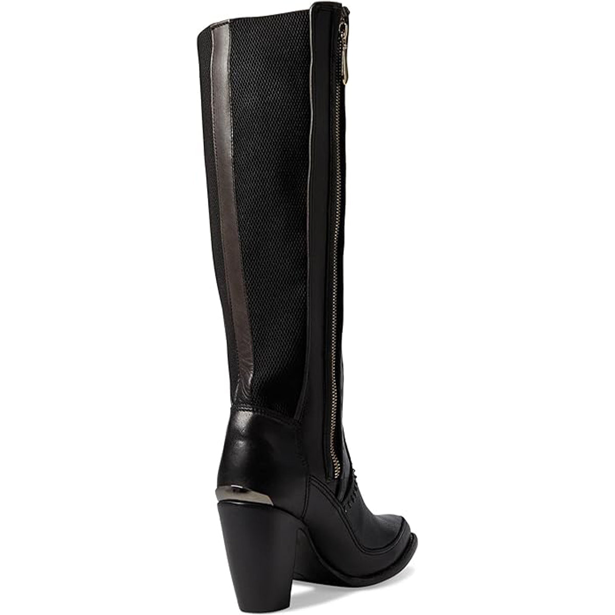 Women's Cuadra Black Embroidered Tall R-Toe Boots