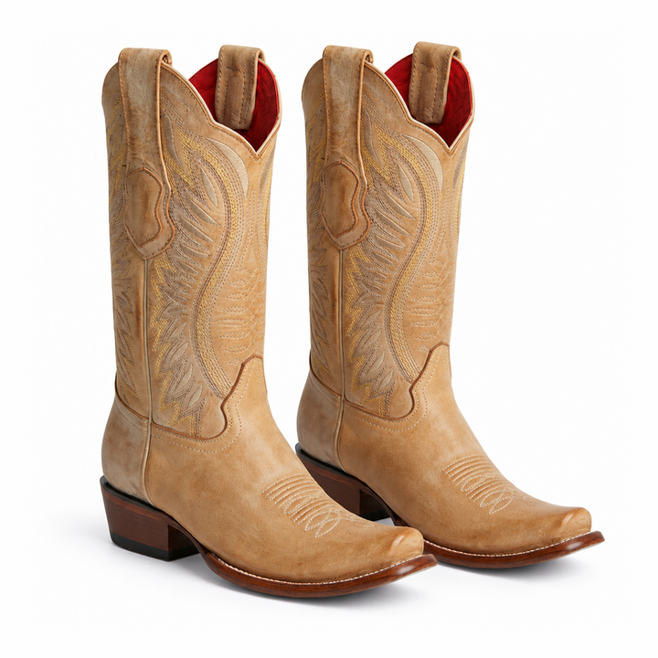 Amber Vintage Cutter-Toe Cowboy Boots
