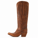 Ariat Guinevere distressed brown embroidered boot, side view