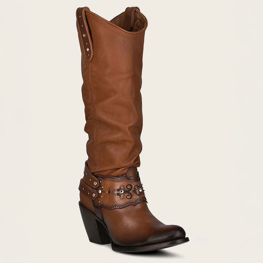 Women's Saltillo Crystal-Embellished Tall Boots with R-Toe