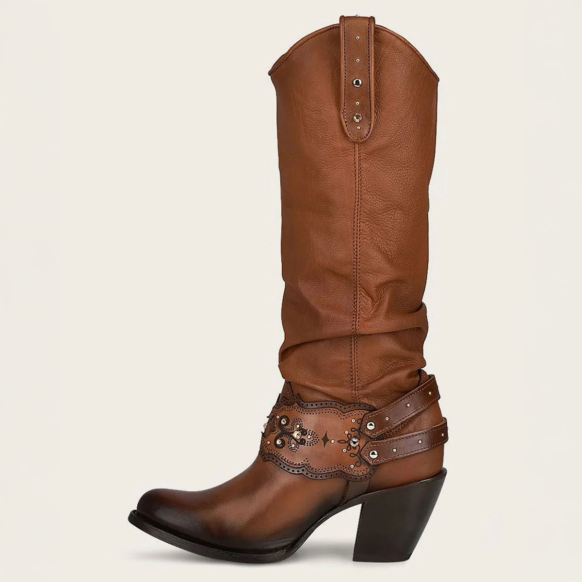 Women's Saltillo Crystal-Embellished Tall Boots with R-Toe