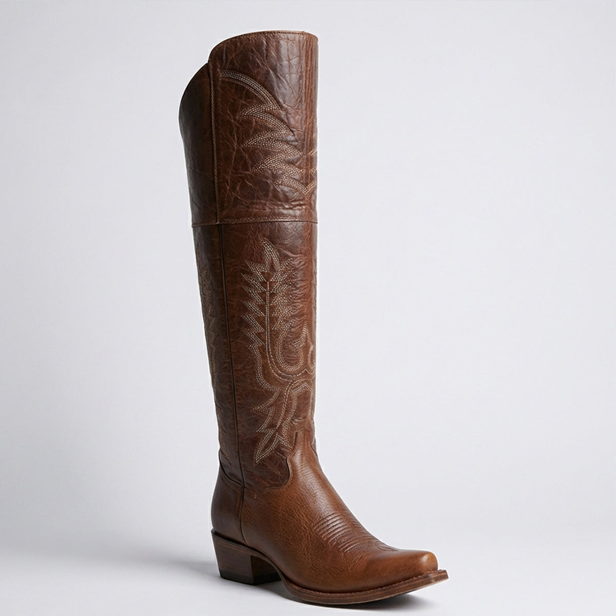 Women's Walnut Brown Ohio Over-the-Knee Snip-Toe Boots