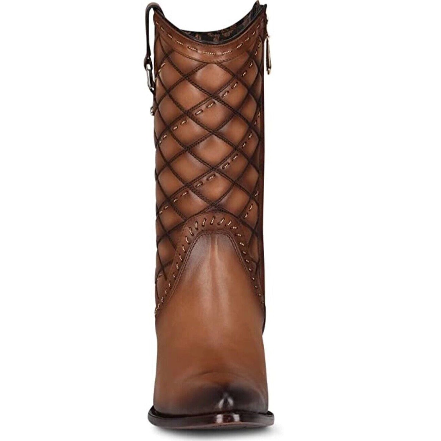 Women's Cuadra Woven Mid-Shaft Round-Toe Booties