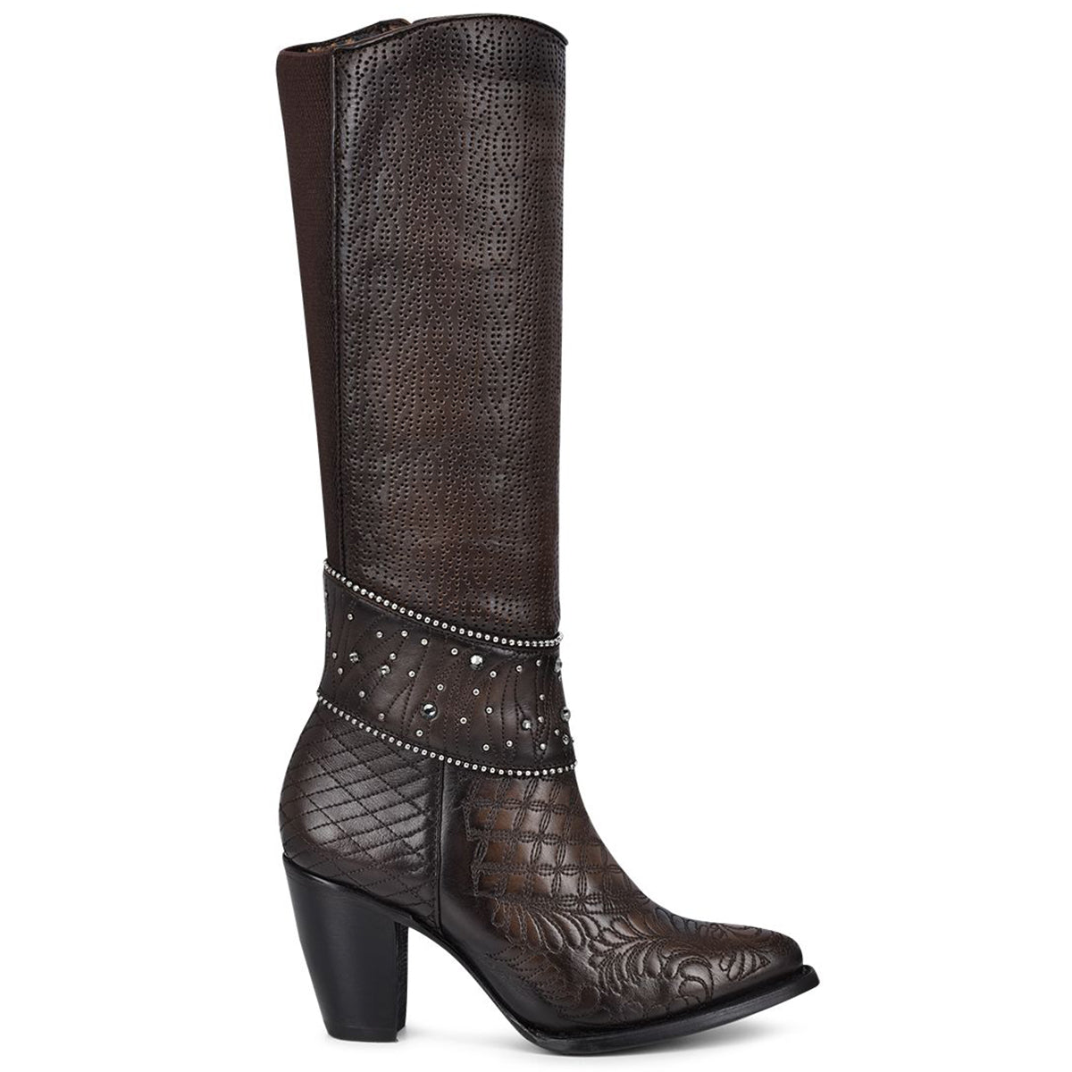 Women's Cuadra Tall R-Toe Boots with Swarovski Crystals