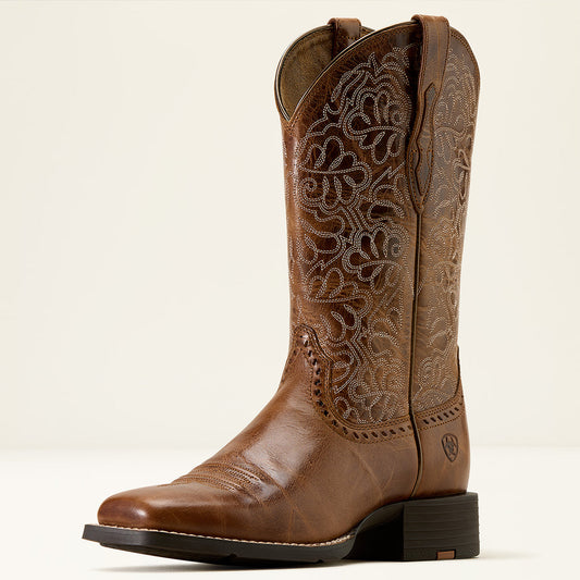 Ariat Women's Round Up Remuda Aged Tan Western Boots