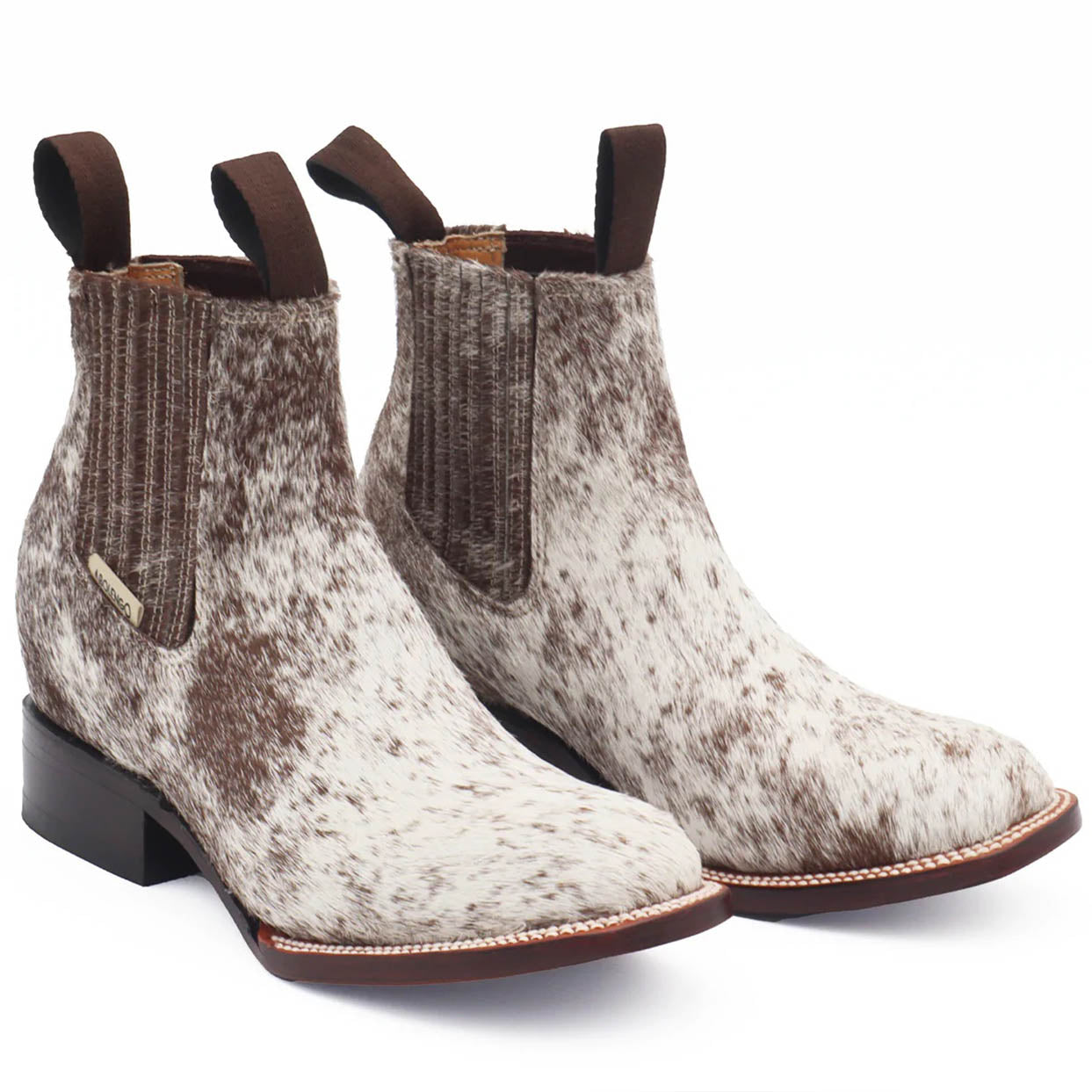 Women's Premium Hair-On Hide Square-Toe Shoes