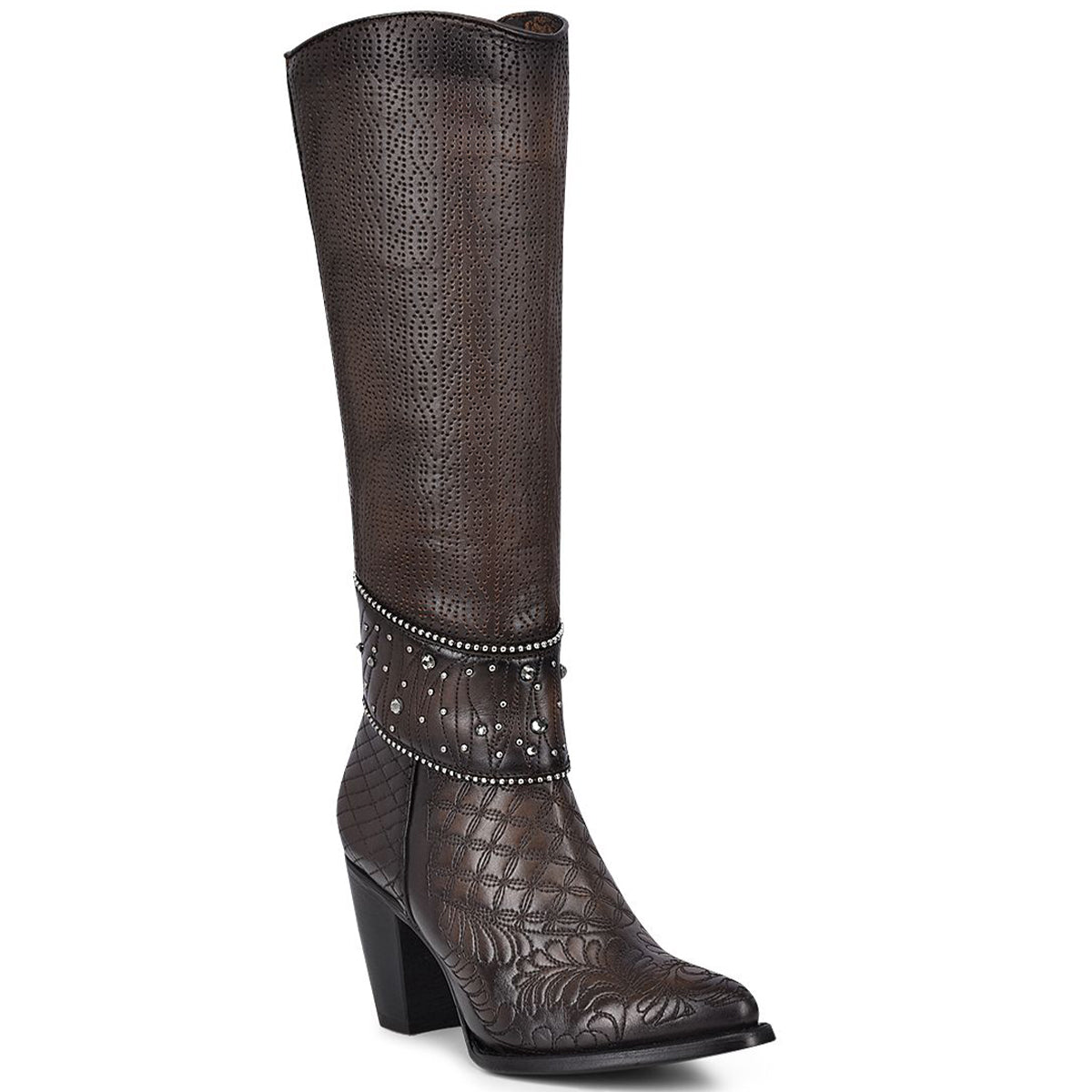 Women's Cuadra Tall R-Toe Boots with Swarovski Crystals
