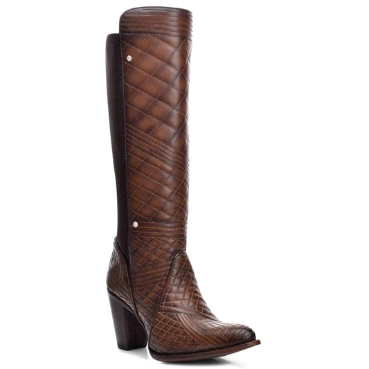 Women's Tall Quilted Round-Toe Boots