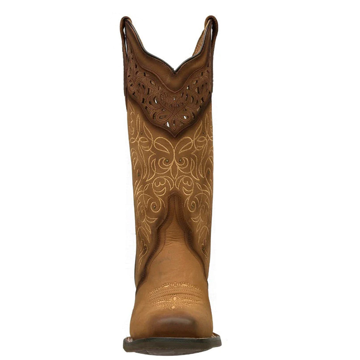 Honey Roble Square-Toe Western Cowgirl Boots