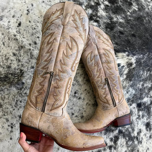 Appaloosa Tall Cowgirl Boots with Stylish Snip Toe Design
