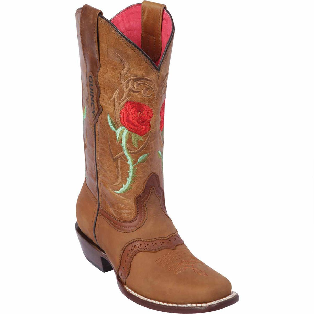 Red Rose Women's Square-Toe Cowgirl Boots