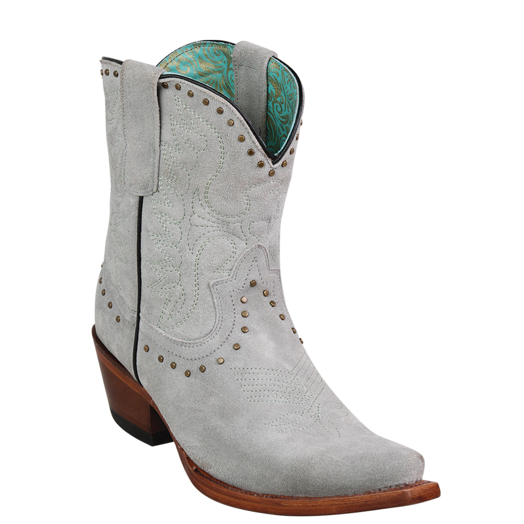 Women's Blue Jean Ankle Boots with Stylish Snip Toe
