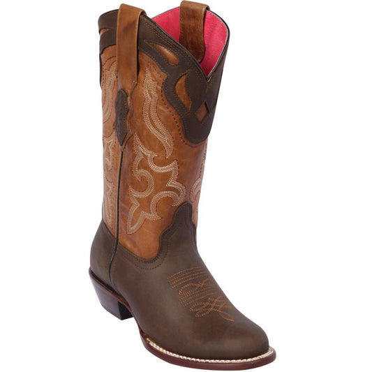 Classic Round-Toe Cowgirl Boots