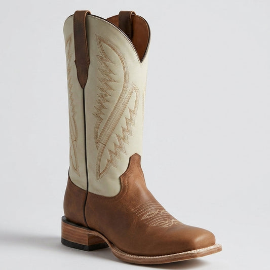 Coco Brown Square-Toe Cowgirl Boots