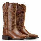 Ariat Round Up Remuda aged tan western boots, pair