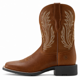 Ariat Round Up Filly Sorrel Crunch brown western boots, side view